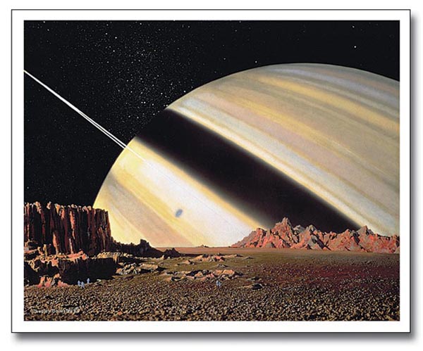 Bomestell's Saturn from Mars