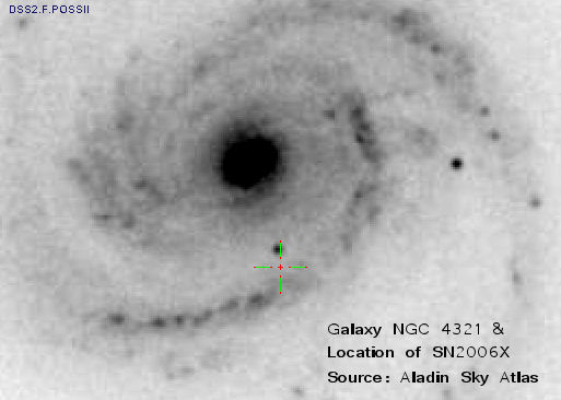 Galaxy NGC4321 & SN2006X