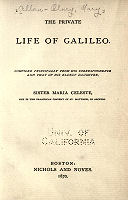 inside cover of Galileo Book