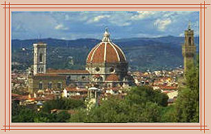 looking down at Florence