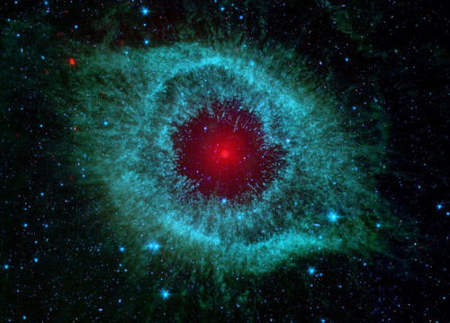 the helix nebula in infrared