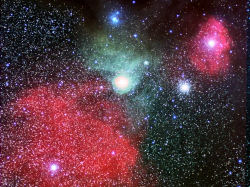 Antares in Halpha, R and G