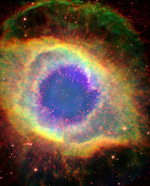 Spitzer image of Helix Nebula