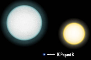 IK Pegasi B compared